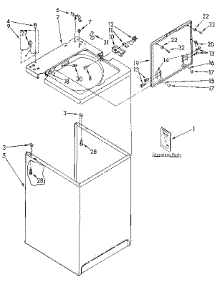 Top And Cabinet parts for Kenmore Washer 110.82403830 (11082403830, 110 82403830) from AppliancePartsPros.com