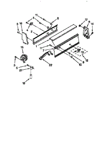 Console Panel parts for Kenmore Washer 110.82403840 (11082403840, 110 82403840) from AppliancePartsPros.com
