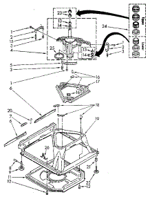 Machine Base parts for Kenmore Washer 110.82405100 (11082405100, 110 82405100) from AppliancePartsPros.com