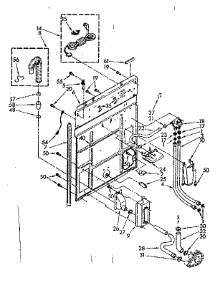 Rear Panel Parts parts for Kenmore Washer 110.82405120 (11082405120, 110 82405120) from AppliancePartsPros.com