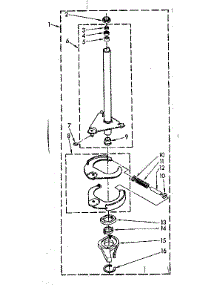 Brake And Drive Tube Parts parts for Kenmore Washer 110.82405120 (11082405120, 110 82405120) from AppliancePartsPros.com