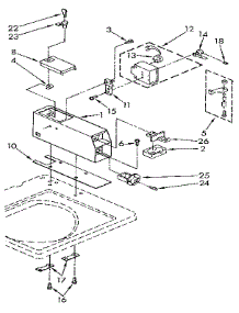 Meter Case parts for Kenmore Washer 110.82405130 (11082405130, 110 82405130) from AppliancePartsPros.com