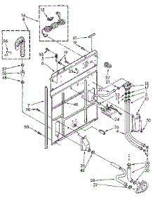 Rear Panel parts for Kenmore Washer 110.82405130 (11082405130, 110 82405130) from AppliancePartsPros.com
