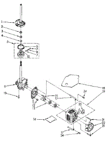 Brake, Clutch, Gearcase, Motor And Pump parts for Kenmore Washer 110.82405130 (11082405130, 110 82405130) from AppliancePartsPros.com