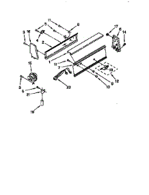 Console Panel parts for Kenmore Washer 110.82405140 (11082405140, 110 82405140) from AppliancePartsPros.com