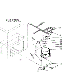 Unit Parts parts for Kenmore Freezer 198.717625 (198717625, 198 717625) from AppliancePartsPros.com