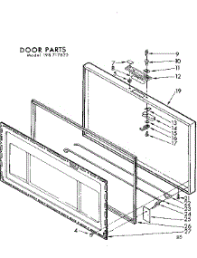 Door Parts parts for Kenmore Freezer 198.717625 (198717625, 198 717625) from AppliancePartsPros.com