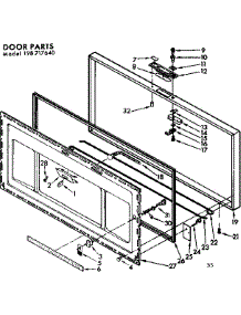 Door Parts parts for Kenmore Freezer 198.717640 (198717640, 198 717640) from AppliancePartsPros.com