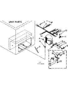 Unit Parts parts for Kenmore Freezer 198.717640 (198717640, 198 717640) from AppliancePartsPros.com