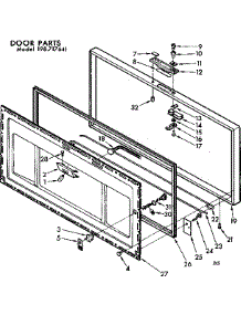 Door Parts parts for Kenmore Freezer 198.717641 (198717641, 198 717641) from AppliancePartsPros.com