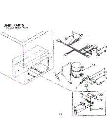 Unit Parts parts for Kenmore Freezer 198.717641 (198717641, 198 717641) from AppliancePartsPros.com