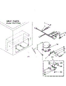 Unit Parts parts for Kenmore Freezer 198.717646 (198717646, 198 717646) from AppliancePartsPros.com