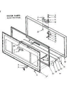Door Parts parts for Kenmore Freezer 198.717646 (198717646, 198 717646) from AppliancePartsPros.com