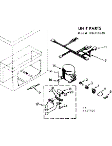 Unit Parts parts for Kenmore Freezer 198.717820 (198717820, 198 717820) from AppliancePartsPros.com