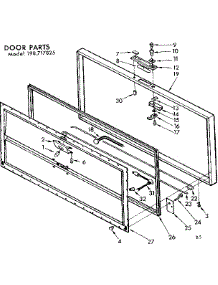 Door Parts parts for Kenmore Freezer 198.717825 (198717825, 198 717825) from AppliancePartsPros.com