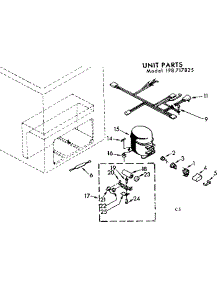 Unit Parts parts for Kenmore Freezer 198.717825 (198717825, 198 717825) from AppliancePartsPros.com