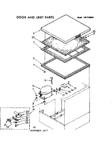 Door And Unit Parts parts for Kenmore Freezer 198.7180610 (1987180610, 198 7180610) from AppliancePartsPros.com