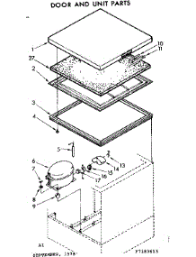 Door And Unit Parts parts for Kenmore Freezer 198.7180613 (1987180613, 198 7180613) from AppliancePartsPros.com