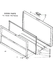 Door Parts parts for Kenmore Freezer 198.7181510 (1987181510, 198 7181510) from AppliancePartsPros.com