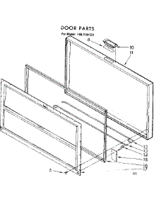 Door Parts parts for Kenmore Freezer 198.7181521 (1987181521, 198 7181521) from AppliancePartsPros.com