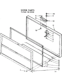 Door Parts parts for Kenmore Freezer 198.7181530 (1987181530, 198 7181530) from AppliancePartsPros.com