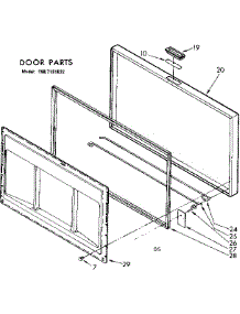 Door Parts parts for Kenmore Freezer 198.7181822 (1987181822, 198 7181822) from AppliancePartsPros.com