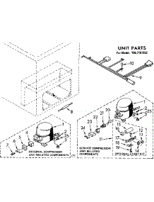 Unit Parts parts for Kenmore Freezer 198.7181822 (1987181822, 198 7181822) from AppliancePartsPros.com