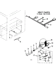 Unit Parts parts for Kenmore Freezer 198.7181830 (1987181830, 198 7181830) from AppliancePartsPros.com