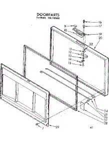 Door Parts parts for Kenmore Freezer 198.7181832 (1987181832, 198 7181832) from AppliancePartsPros.com