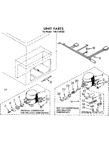 Unit Parts parts for Kenmore Freezer 198.7181832 (1987181832, 198 7181832) from AppliancePartsPros.com