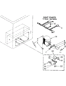 Unit Parts parts for Kenmore Freezer 198.7182320 (1987182320, 198 7182320) from AppliancePartsPros.com