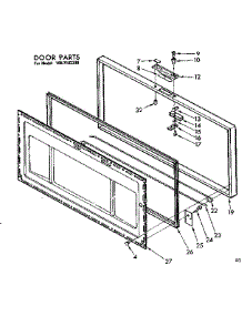 Door Parts parts for Kenmore Freezer 198.7182330 (1987182330, 198 7182330) from AppliancePartsPros.com