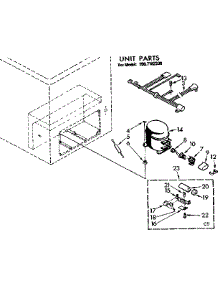 Unit Parts parts for Kenmore Freezer 198.7182330 (1987182330, 198 7182330) from AppliancePartsPros.com