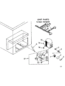 Unit Parts parts for Kenmore Freezer 198.7182720 (1987182720, 198 7182720) from AppliancePartsPros.com