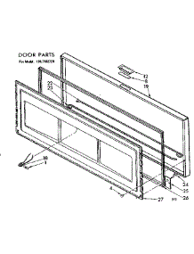 Door Parts parts for Kenmore Freezer 198.7182720 (1987182720, 198 7182720) from AppliancePartsPros.com