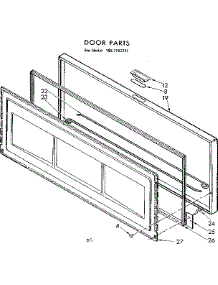 Door Parts parts for Kenmore Freezer 198.7182721 (1987182721, 198 7182721) from AppliancePartsPros.com