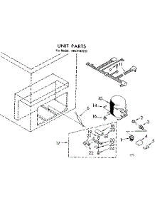Unit Parts parts for Kenmore Freezer 198.7182721 (1987182721, 198 7182721) from AppliancePartsPros.com