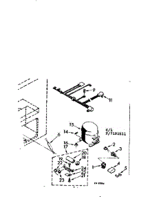 Unit Parts parts for Kenmore Freezer 198.7191511 (1987191511, 198 7191511) from AppliancePartsPros.com