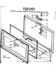 Door Parts parts for Kenmore Freezer 198.7191531 (1987191531, 198 7191531) from AppliancePartsPros.com
