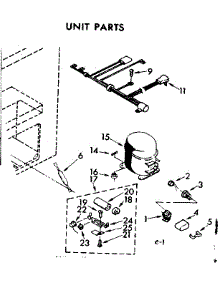 Unit Parts parts for Kenmore Freezer 198.7191550 (1987191550, 198 7191550) from AppliancePartsPros.com