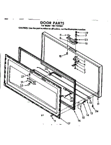 Door Parts parts for Kenmore Freezer 198.7191551 (1987191551, 198 7191551) from AppliancePartsPros.com