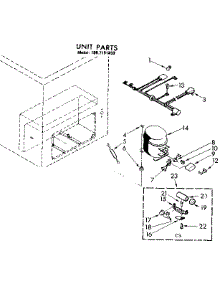 Unit Parts parts for Kenmore Freezer 198.7191850 (1987191850, 198 7191850) from AppliancePartsPros.com