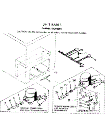 Unit Parts parts for Kenmore Freezer 198.7191852 (1987191852, 198 7191852) from AppliancePartsPros.com