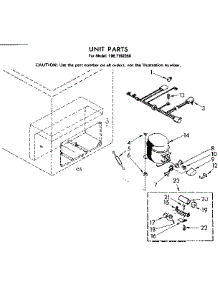 Unit Parts parts for Kenmore Freezer 198.7192350 (1987192350, 198 7192350) from AppliancePartsPros.com