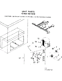 Unit Parts parts for Kenmore Freezer 198.7192730 (1987192730, 198 7192730) from AppliancePartsPros.com