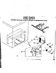 Unit Parts parts for Kenmore Freezer 198.7192731 (1987192731, 198 7192731) from AppliancePartsPros.com