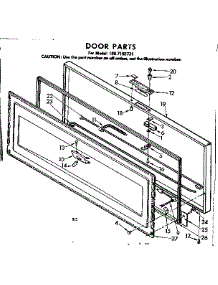 Door Parts parts for Kenmore Freezer 198.7192731 (1987192731, 198 7192731) from AppliancePartsPros.com