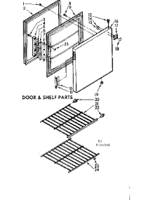 Door & Shelf Parts parts for Kenmore Freezer 198.724060 (198724060, 198 724060) from AppliancePartsPros.com