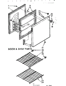 Door & Shelf Parts parts for Kenmore Freezer 198.725060 (198725060, 198 725060) from AppliancePartsPros.com