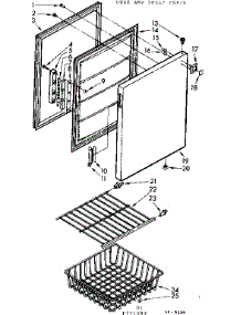 Door And Shelf Parts parts for Kenmore Freezer 198.725090 (198725090, 198 725090) from AppliancePartsPros.com